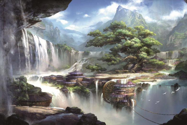 1000片高级杨木拼图-幻想风景系列4