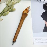 老虎 木制动物笔木雕笔