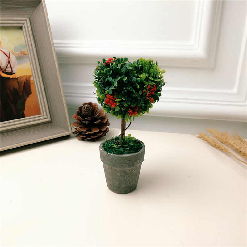 田园简约创意仿真绿植盆栽 客厅办公室内装饰植物软装家居摆件1