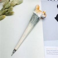 兔子 木制动物笔木雕笔
