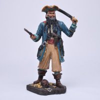 地中海人物摆件 加勒比海盗摆设 创意木制品装饰工艺品ZF1030B