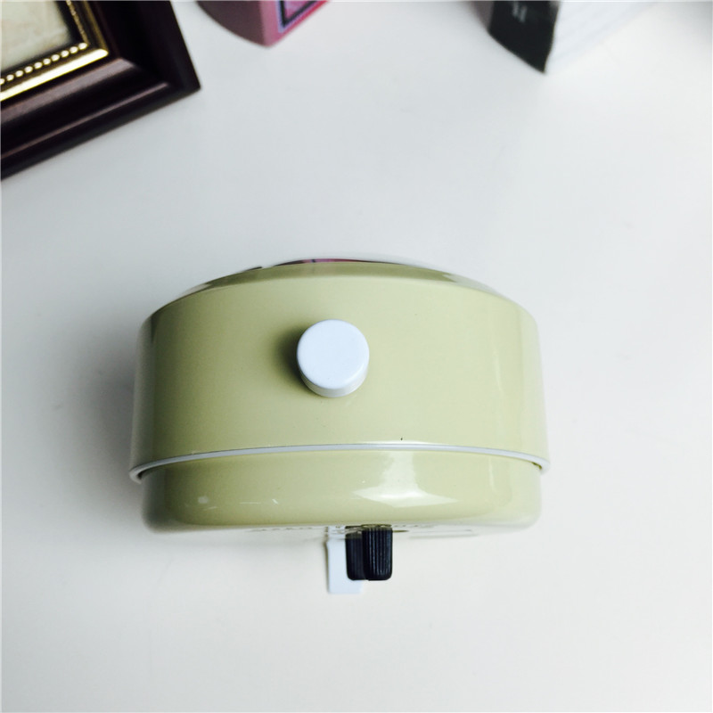 简约黄色静音床头打铃钟闹钟 桌面个性创意时钟5