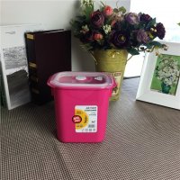 E-1435C 红色简约安全环保家居密封盒收纳盒杂物盒置物盒