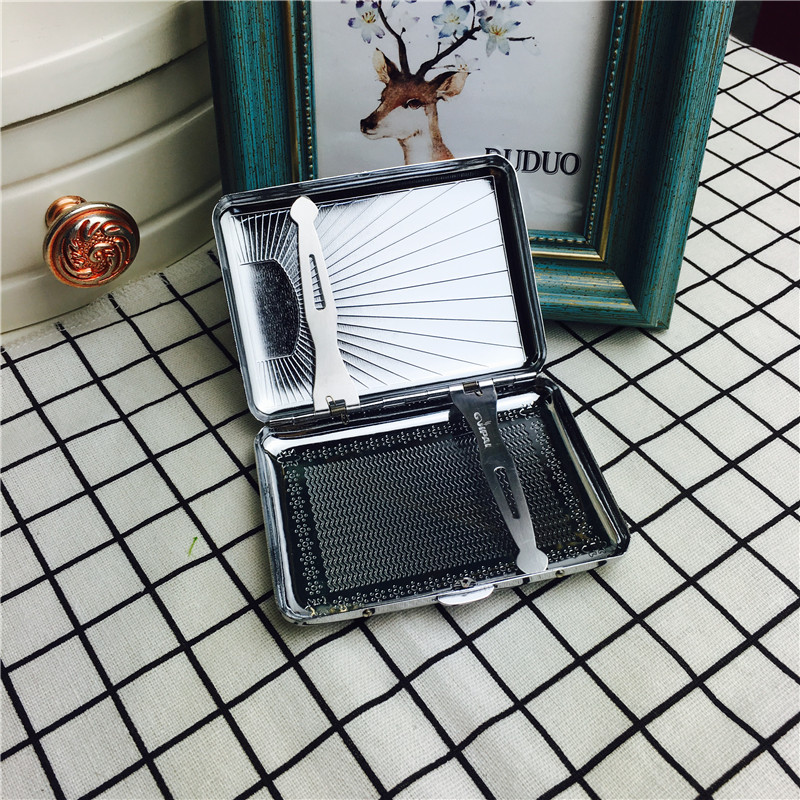 创意超薄香烟盒香烟夹便携男士香烟盒3