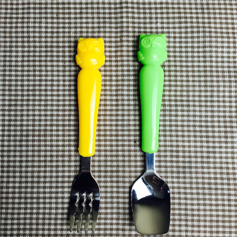 学生便携式餐具套装创意叉勺筷子可爱套装儿童旅行餐具1