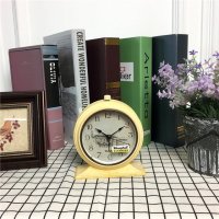 复古欧式田园创意闹钟懒人静音学生闹钟简约床头小闹钟座钟台钟