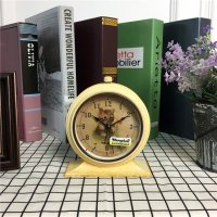 复古欧式田园创意闹钟懒人静音学生闹钟简约床头小闹钟座钟台钟