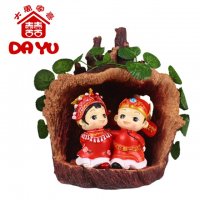 大禹家喜结婚礼物送朋友新婚礼品送爱人时尚创意礼品婚房家居根的眷恋摆件