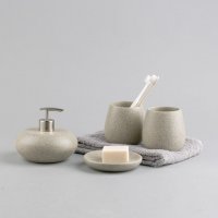 鼓形仿大理石卫浴四件套