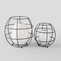 欧式简约法拉第圆形时尚花器摆件客厅餐厅装饰