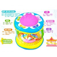 宝奇5512迷你旋转木马智能手拍鼓儿童音乐拍拍鼓早教玩具