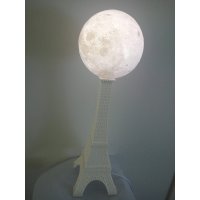3D打印月球灯加埃菲尔铁塔浪漫巴黎送女朋友礼品220V摆饰包邮