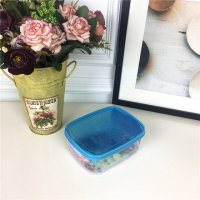 E-1064 简约安全环保家居密封盒便携餐盒饭盒1140ml蓝色