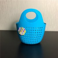 E-723 简约安全环保家居收纳盒蓝-小