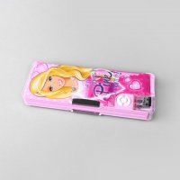 公主图案多功能笔盒粉红色文具盒学生笔盒YT36