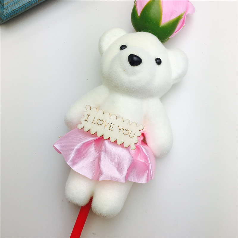 粉色爆款玫瑰香皂花束礼盒康乃馨肥皂花批发情人节母亲节生日礼品厂家2