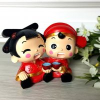 喜格格系列中摆件-天长地久 创意家居工艺品DY9296