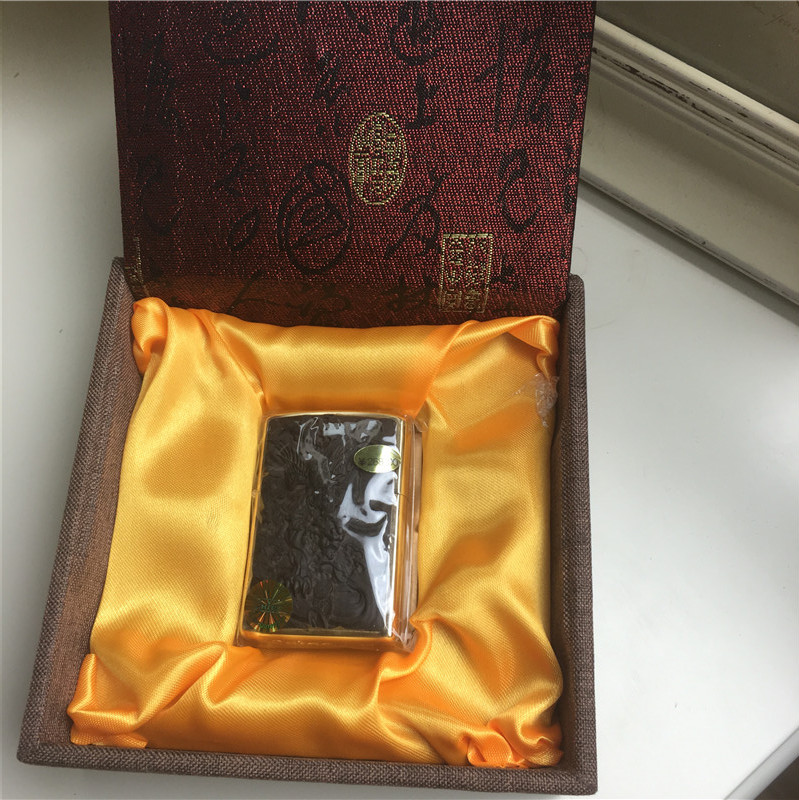 雕刻个性创意防风火机黑色2
