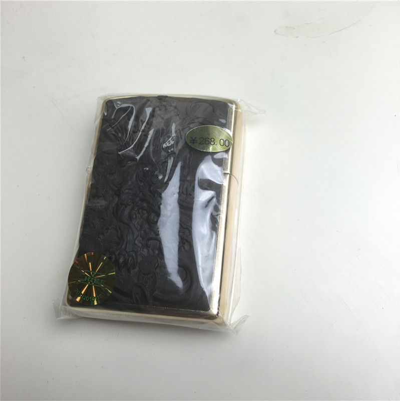 雕刻个性创意防风火机黑色4