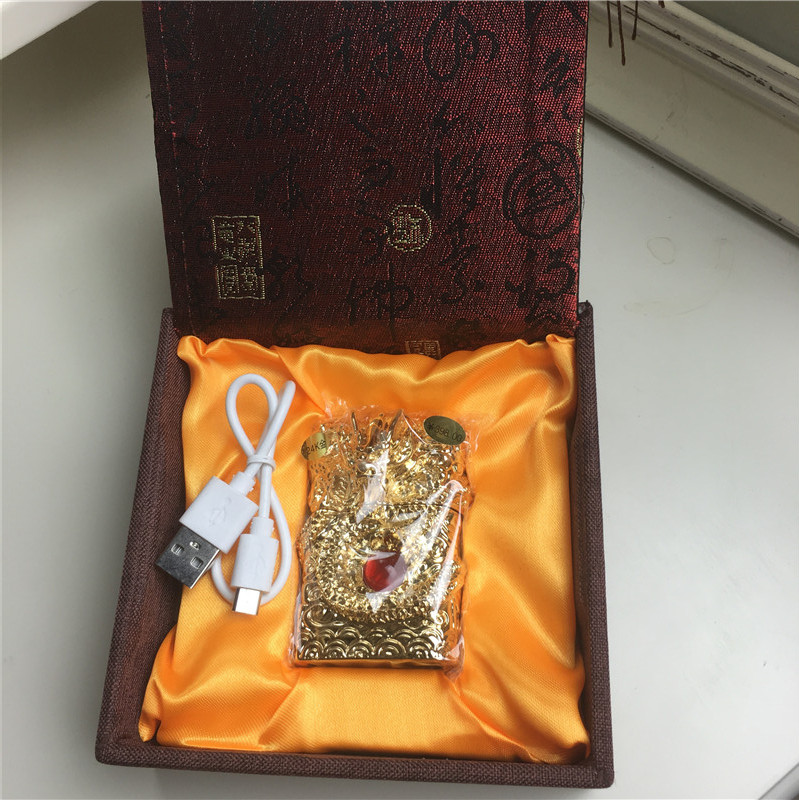 个性创意防风火机金色2