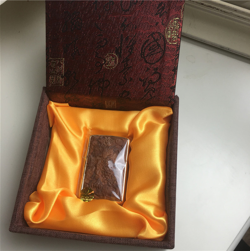 雕刻个性创意防风火机铜色2