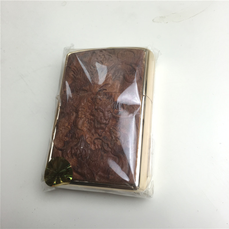 雕刻个性创意防风火机铜色4