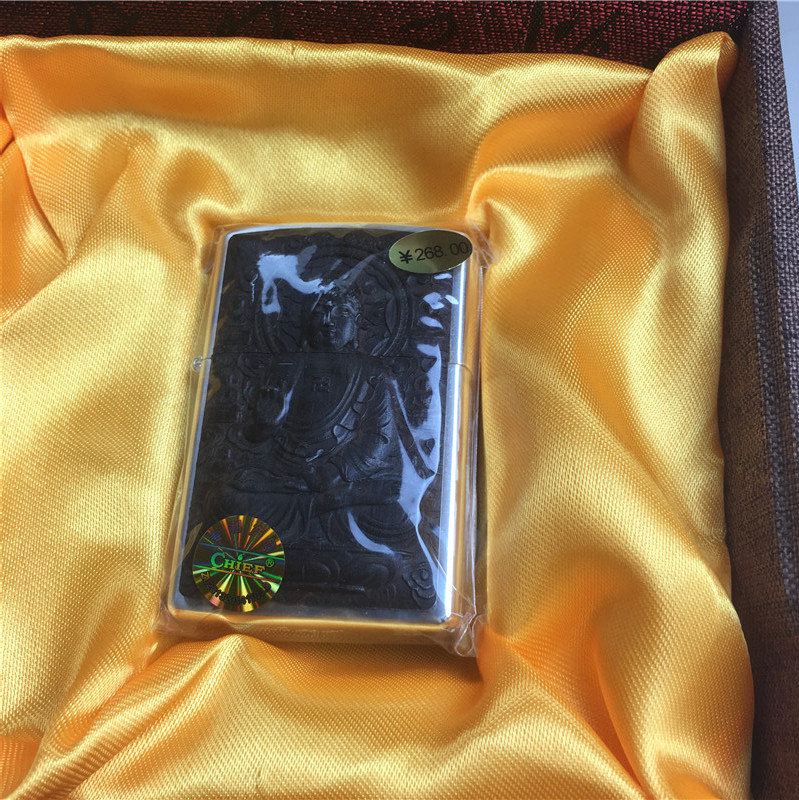 雕刻个性创意防风火机黑色3