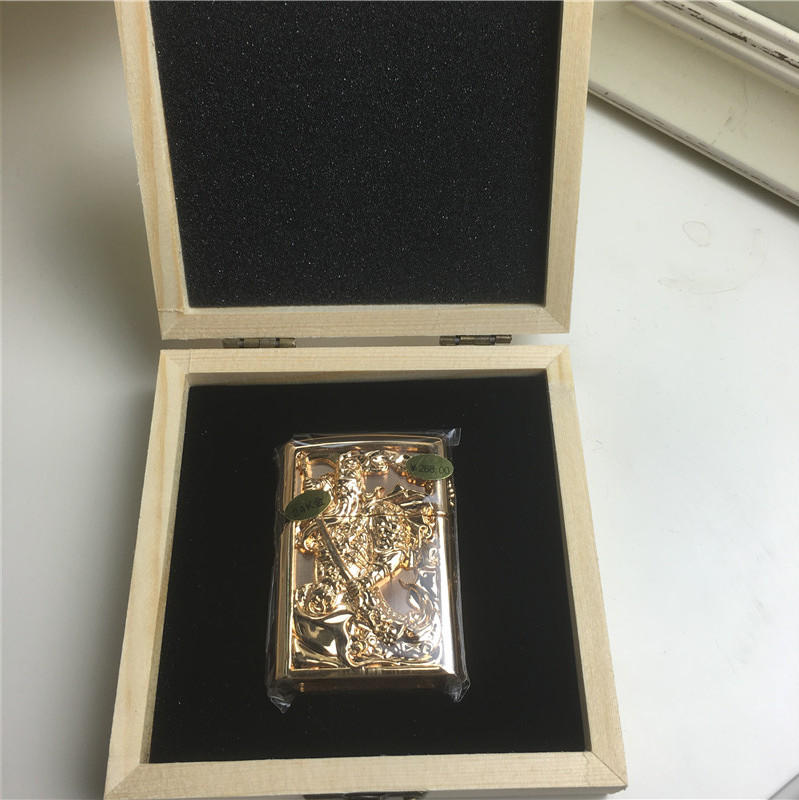 个性创意防风火机金色2