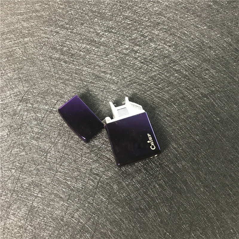 usb充电打火机男士超薄防风创意个性脉冲电流电子点烟器4