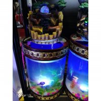 风水桌面自动过滤生态小鱼缸
