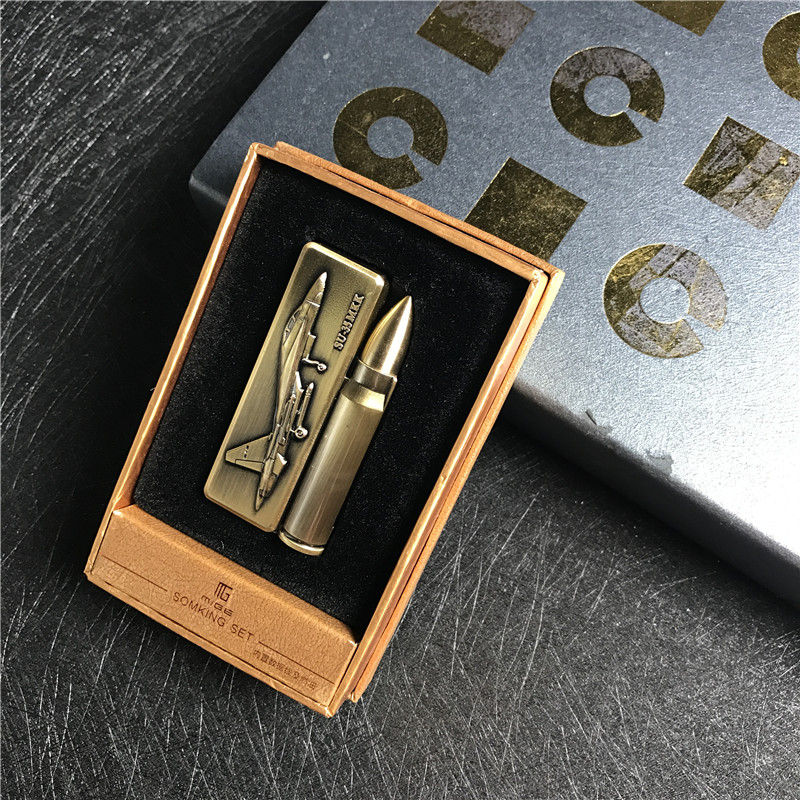 个性创意防风火机金色1