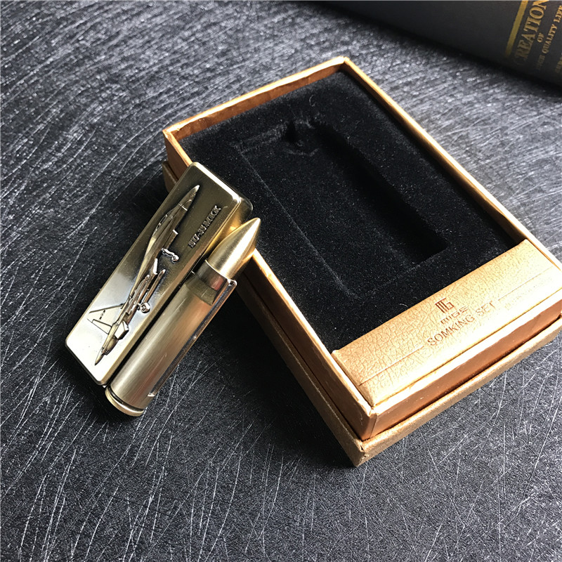 个性创意防风火机金色2