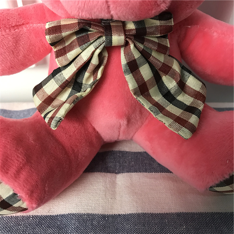 粉红色蝴蝶结小熊 PP棉	抱枕毛绒玩具送女友生儿童婚庆礼物3