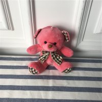 粉红色蝴蝶结小熊 PP棉	抱枕毛绒玩具送女友生儿童婚庆礼物