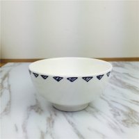 创意手绘线条陶瓷碗勺 家用吃饭碗餐具