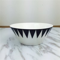 高档陶瓷碗餐具套装 家用北欧几何6寸汤碗面碗