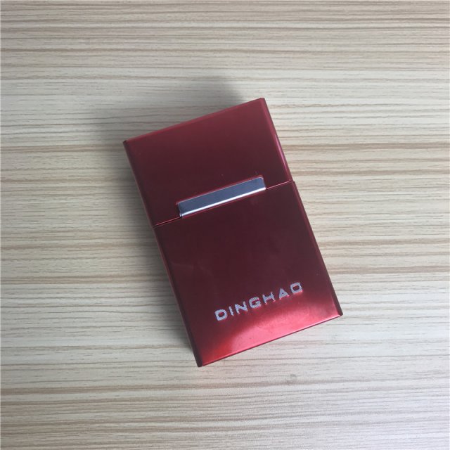 红色	创意超薄香烟盒香烟夹便携男士香烟盒