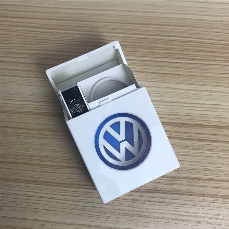 白色车标	创意超薄香烟盒香烟夹便携男士香烟盒4