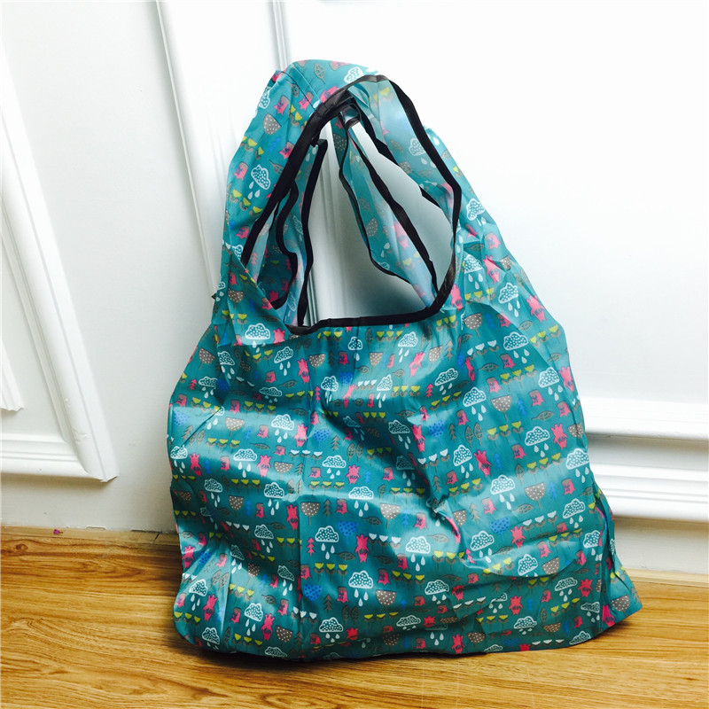 折叠购物袋时尚环保袋买菜包大容量手提袋子 大号5