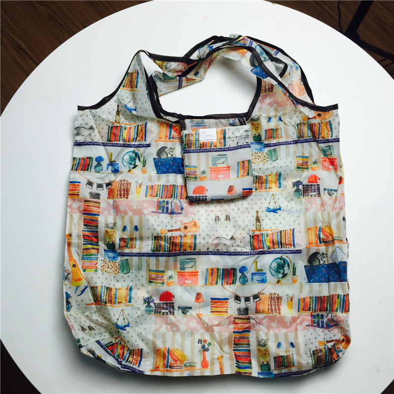 折叠购物袋时尚环保袋买菜包大容量手提袋子 小号2