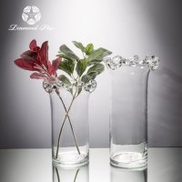 透明 创意瓶口	玻璃花盆花器时尚玻璃花瓶摆件