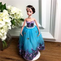 手工制作全身关节可以动婚纱娃娃（配礼盒支架防滑垫）五个一包装，清色装，可零售