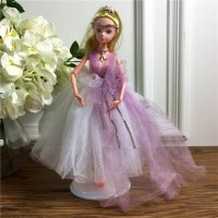 手工制作全身关节可以动婚纱娃娃（配礼盒支架防滑垫）五个一包装，清色装，可零售
