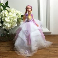 手工制作全身关节可以动婚纱娃娃（配礼盒支架防滑垫）五个一包装，清色装，可零售