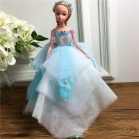 手工制作全身关节可以动婚纱娃娃（配礼盒支架防滑垫）五个一包装，清色装，可零售