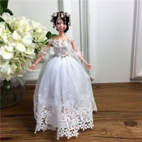 手工制作全身关节可以动婚纱娃娃（配礼盒支架防滑垫）五个一包装，清色装，可零售