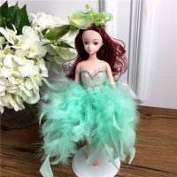 手工制作全身关节可以动婚纱娃娃（配礼盒支架防滑垫）五个一包装，清色装，可零售