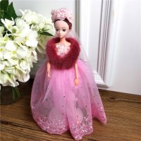 手工制作全身关节可以动婚纱娃娃（配礼盒支架防滑垫）五个一包装，清色装，可零售