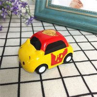 模型车 黄色维尼熊小汽车模型玩具车