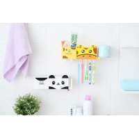 可爱创意动物牙刷架 套装 强力吸盘牙具座牙刷盒 可放5支牙刷（下单备注款式）